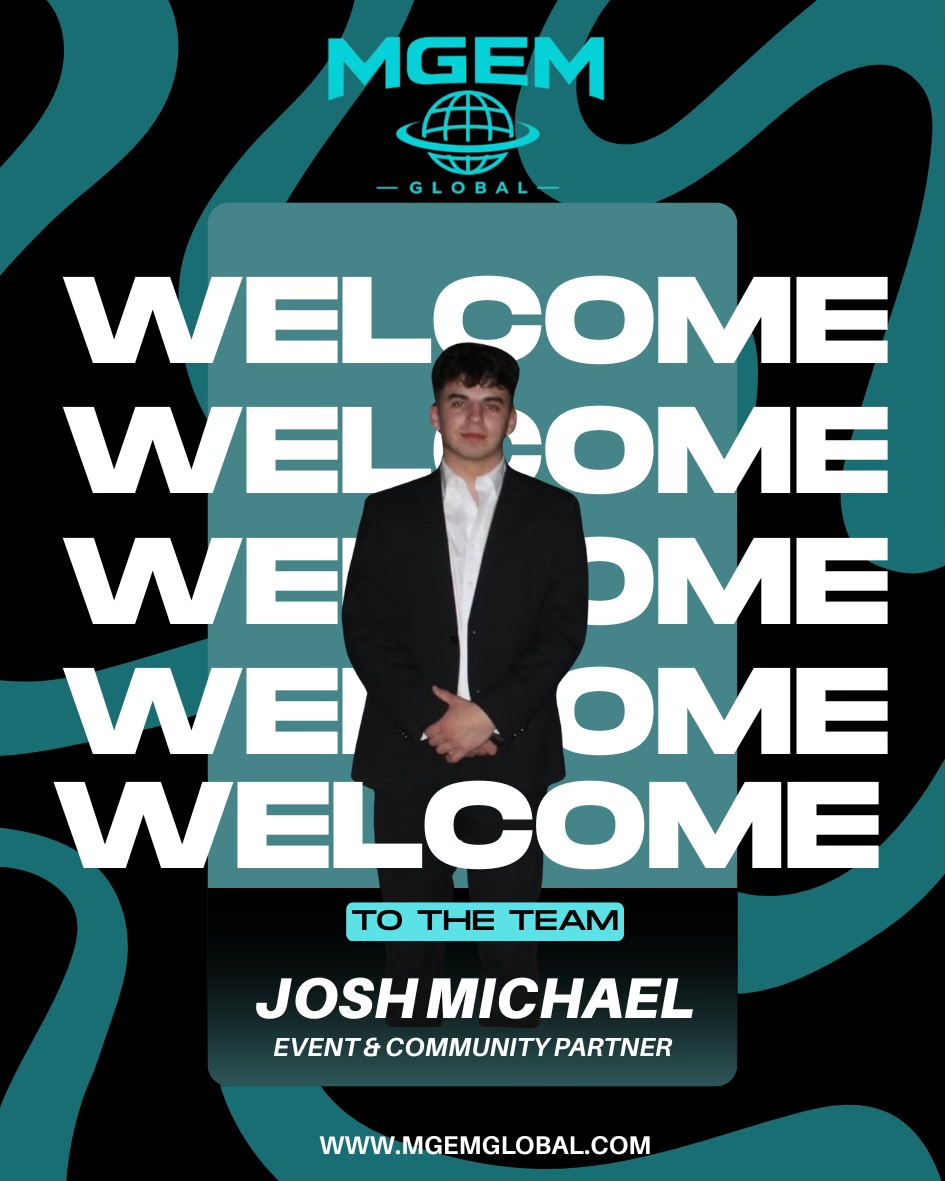 MGEM welcome card for Josh Michael, Event & Community Partner